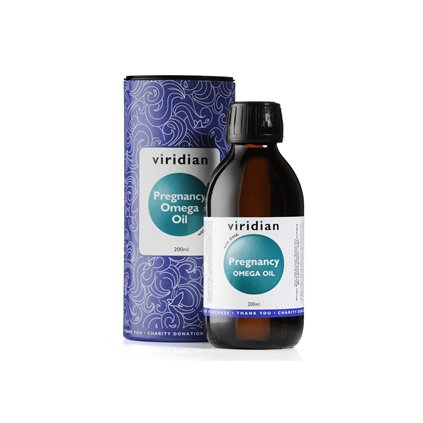 Viridian Pregnancy Omega Oil 200 ml (Směs olejů pro těhotné poskytující omega 3, 6 a 9)