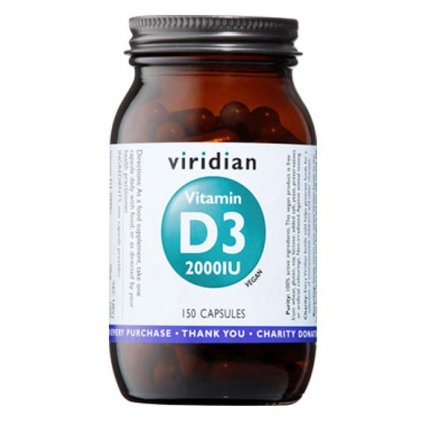 Viridian Vitamin D3 2000 IU 150 cps