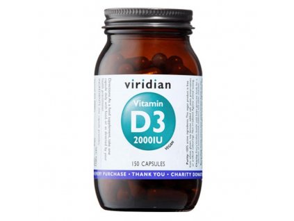 Viridian Vitamin D3 2000 IU 150 cps