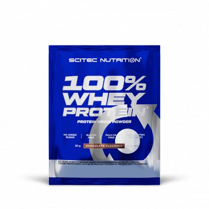 Scitec Nutrition 100% Whey Protein 30 g (Příchuť jahoda)
