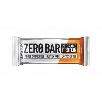BioTech Zero Bar 50 g (Příchuť čokoláda-karamel)