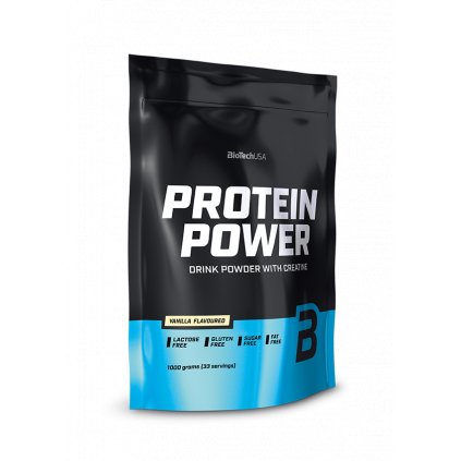 BioTech Protein Power 1000 g (Příchuť vanilka)