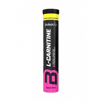 BioTech L-Carnitine 500 20 tbl (šumivé) (Příchuť citron-limeta)