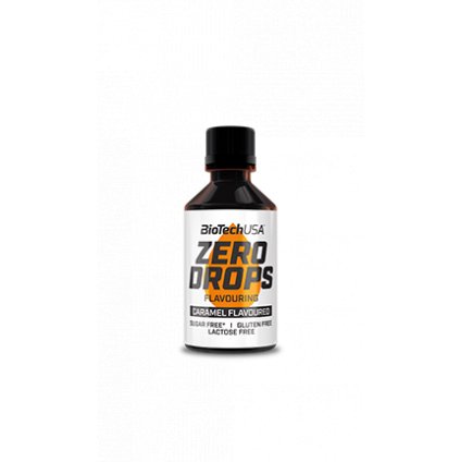 BioTech USA Zero Drops 50 ml (Příchuť oříškový nugát)