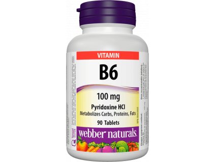 Webber Naturals B6 100 mg 90 tbl