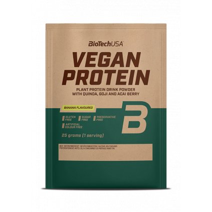 BioTech Vegan Protein 25 g (Příchuť banán)