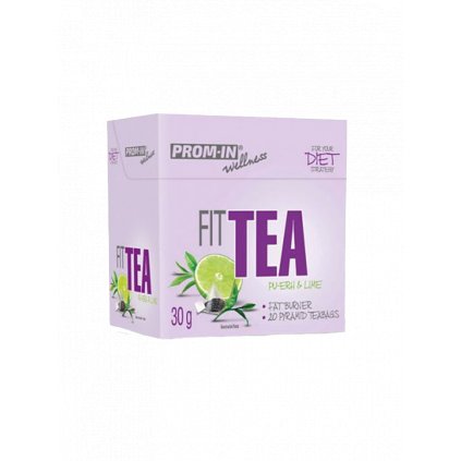 Prom-In Fit Tea 20 x 1,5 g pu-erh limetka spalovač tuků (Příchuť pu-erh limetka)
