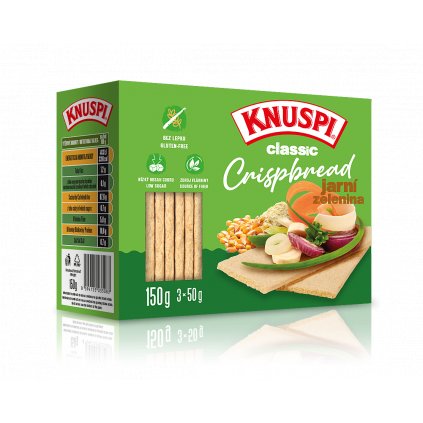 Knuspi Crispbread 150 g (Příchuť jarní zelenina)