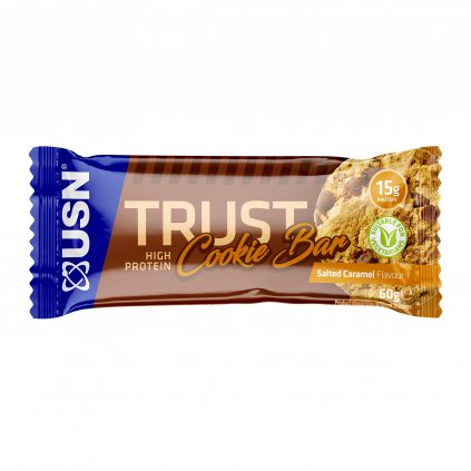 USN Trust Cookie Bar 60 g (Příchuť slaný karamel)