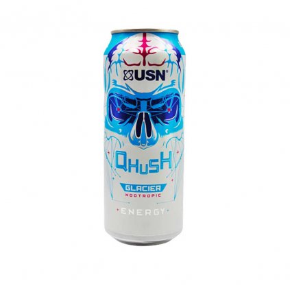 USN Qhush Energy Drink 500 ml (Příchuť silver glacier)