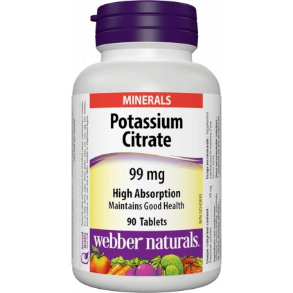 Webber Naturals Potassium Citrate 99 mg 90 tbl