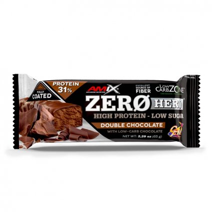 Amix Zero Hero 31% Protein Bar 65 g (Příchuť dvojitá čokoláda)