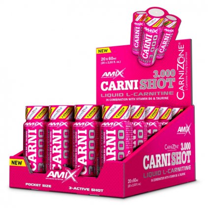 Amix CarniShot 3000 20 x 60 ml (Příchuť citron)