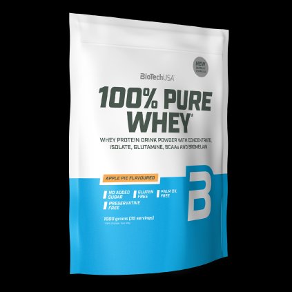 BioTech 100% Pure Whey 1000 g (Příchuť jablečný koláč)