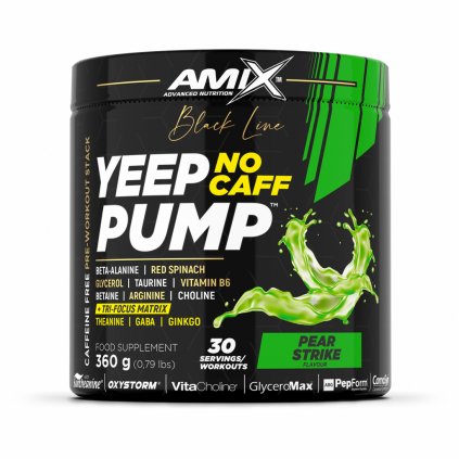 Amix Black Line Yeep Pump No Caff pear strike 360 g (Příchuť hruška)