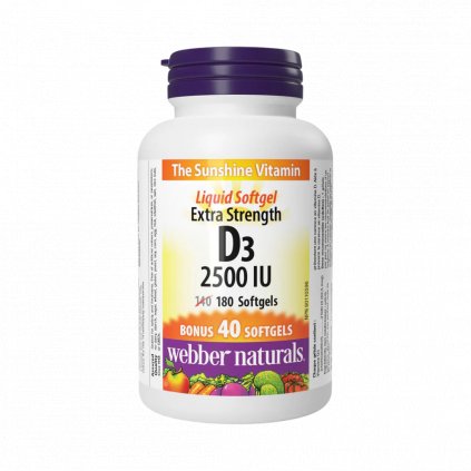 Webber Naturals D3 2500 UI 180 tbl