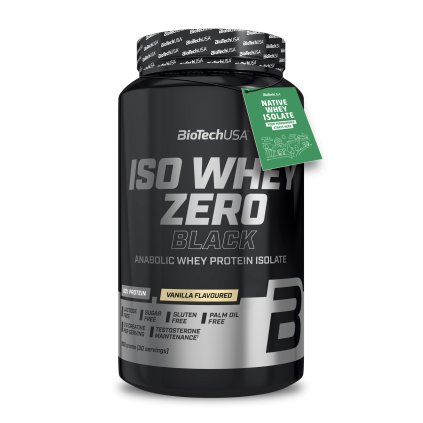 BioTech Iso Whey Zero Black 908 g (Příchuť vanilka)