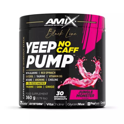 Amix Black Line Yeep Pump No Caff pear strike 360 g (Příchuť jungle monster)