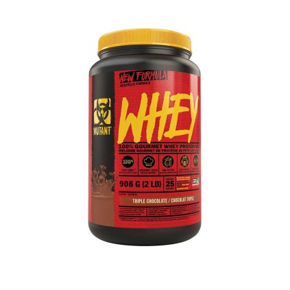 Mutant® Whey 100% Gourmet Protein 908 g (Příchuť trojitá čokoláda)