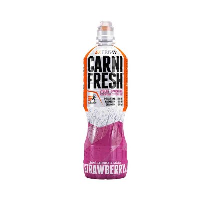 Extrifit Carnifresh Sparkling Caffeine free 850 ml (Příchuť jahoda-máta)