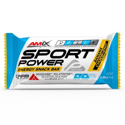 Amix Sport Power Energy Snack Bar 45 g (Příchuť banán)
