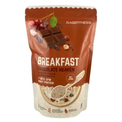 RageFitness Breakfast 600 g (Příchuť čokoláda)