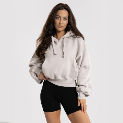 Exalted Dámská OVERSIZED mikina Comfy-Nest - béžová (Velikost L)