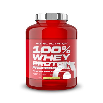 Scitec Nutrition 100% Whey Protein Professional 2350 g (Příchuť banán)