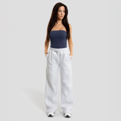 Exalted Dámské Comfy-Nest OVERSIZED STRAIGHT LEG tepláky - marl grey