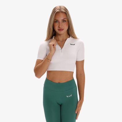 Exalted Dámské Aura Tričko Se Zipem - bílá (Velikost XS)