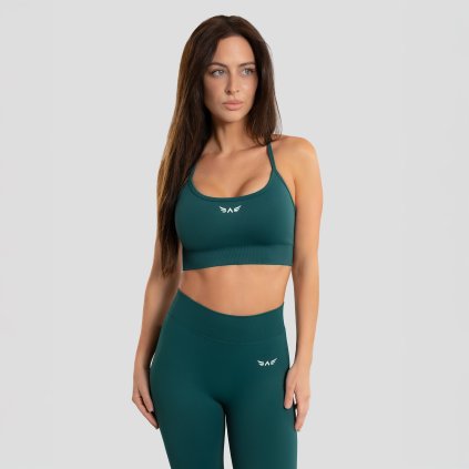 Exalted Impact Core bezešvá sportovní podprsenka - deepgreen (Velikost XS)