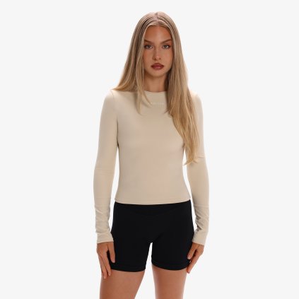 Exalted FlexMotion tričko s dlouhým rukávem - cream (Velikost XXS)