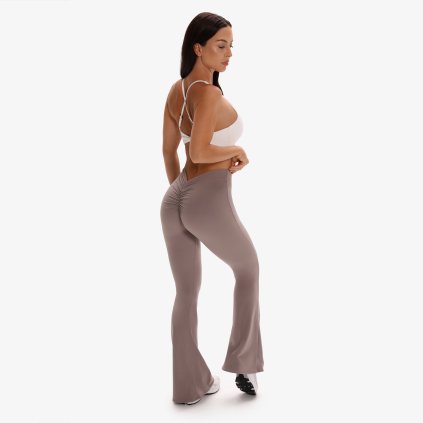 Exalted Elysia Curve Flare Legíny - purple beige (Velikost M)