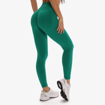 Exalted Impact Bezešvé Legíny 2.0 - emerald green, L (Velikost L)