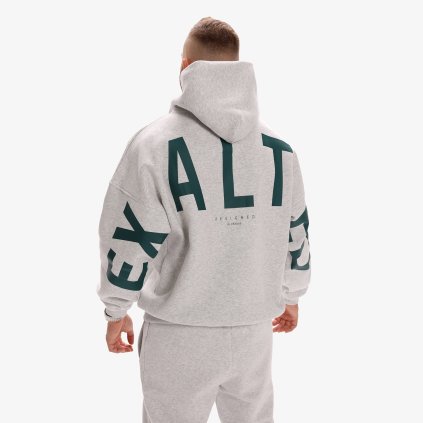 Exalted Pánská Comfy-Nest ORIGINAL OVERSIZED Mikina - marl grey green (Velikost S)