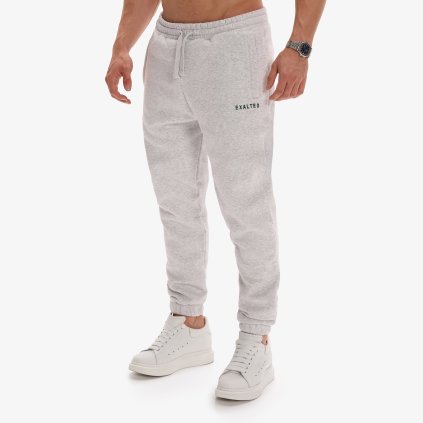 Exalted Pánské Comfy-Nest Tepláky - marl grey green (Velikost S)