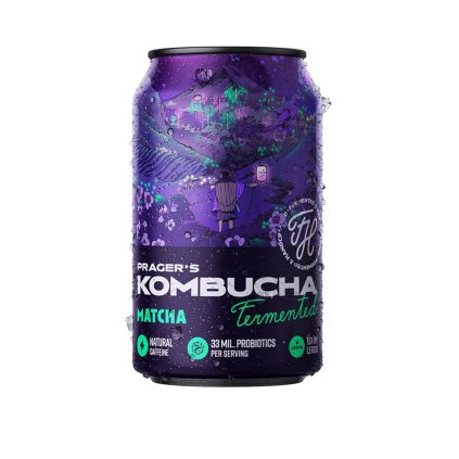 Prager's Kombucha 330 ml (Příchuť matcha)