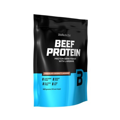 BioTech Beef Protein 500 g (Příchuť jahoda)