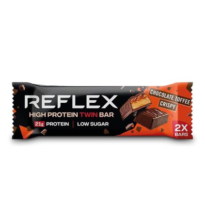 Reflex High Protein Twin Bar 60 g (Příchuť čokoláda-karamel)