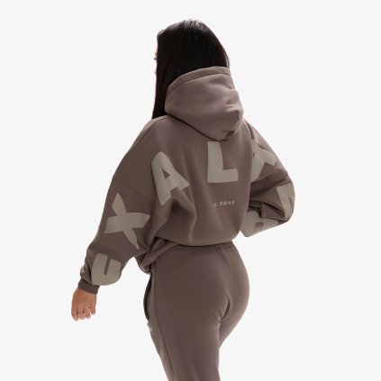 Exalted Dámská Comfy-Nest ORIGINAL OVERSIZED Mikina - true taupe (Velikost XXS)