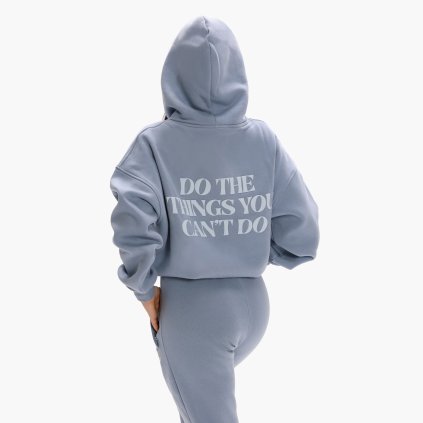 Exalted Dámská Comfy-Nest QUOTE Mikina - misty blue (Velikost XXS)