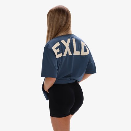 Exalted Dámské EXLD OVERSIZED Tričko - navy blue (Velikost XXS)