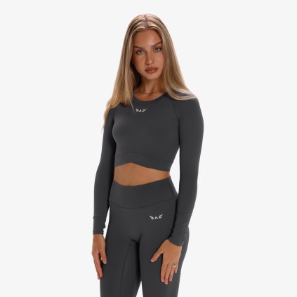 Exalted Dámské Aura Performance Tričko S Dlouhým Rukávem - pewter grey (Velikost S)