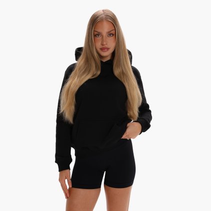 Exalted Dámská Comfy-Nest SIGNATURE Mikina - černá (Velikost XS)