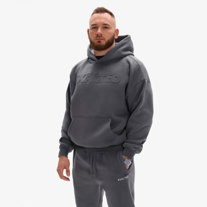 Exalted Pánská Comfy-Nest TONE Mikina - pewter grey (Velikost 2XL)