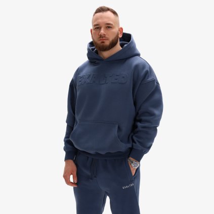 Exalted Pánská Comfy-Nest TONE Mikina - dusty navy (Velikost S)