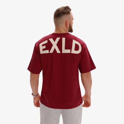 Exalted Pánské EXLD OVERSIZED Tričko - cherry (Velikost S)