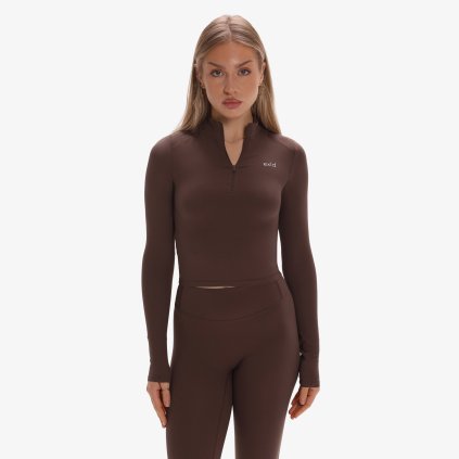 Exalted Dámské Elite Tričko S Dlouhým Rukávem - chocolate (Velikost M)