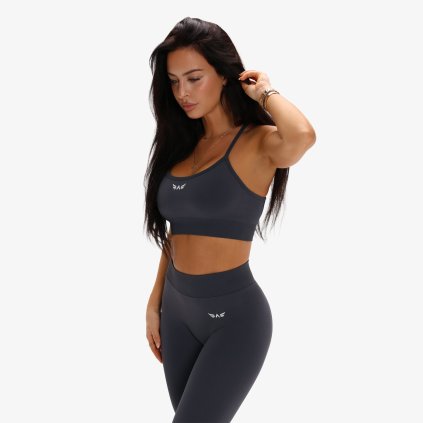 Exalted Eon Core Bezešvá Sportovní Podprsenka 2.0 - iron grey (Velikost M)