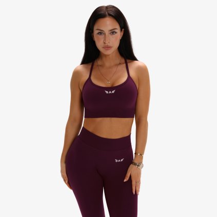 Exalted Eon Core Bezešvá Sportovní Podprsenka 2.0 - black cherry (Velikost XS)